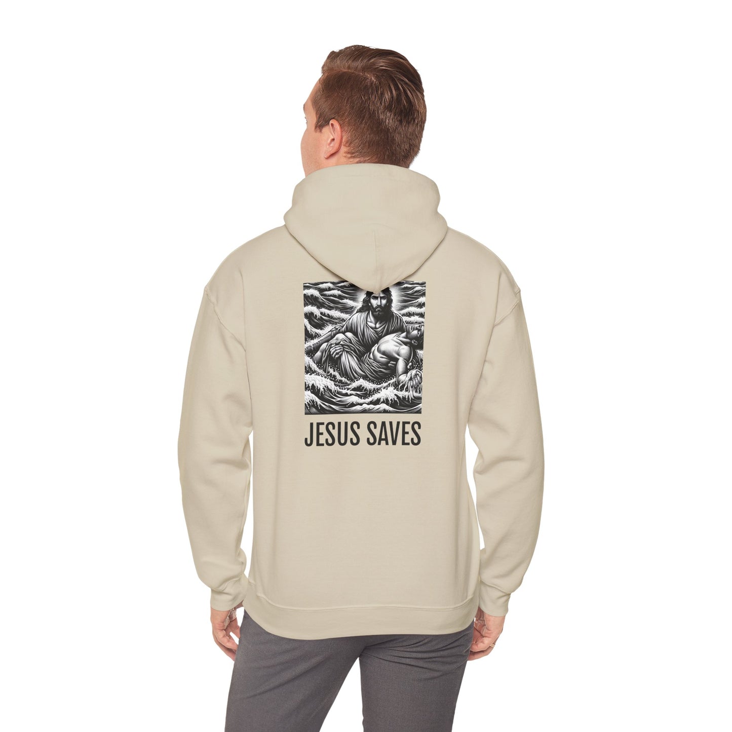 Blessed Love Jesus Saves Inspirational Hoodie