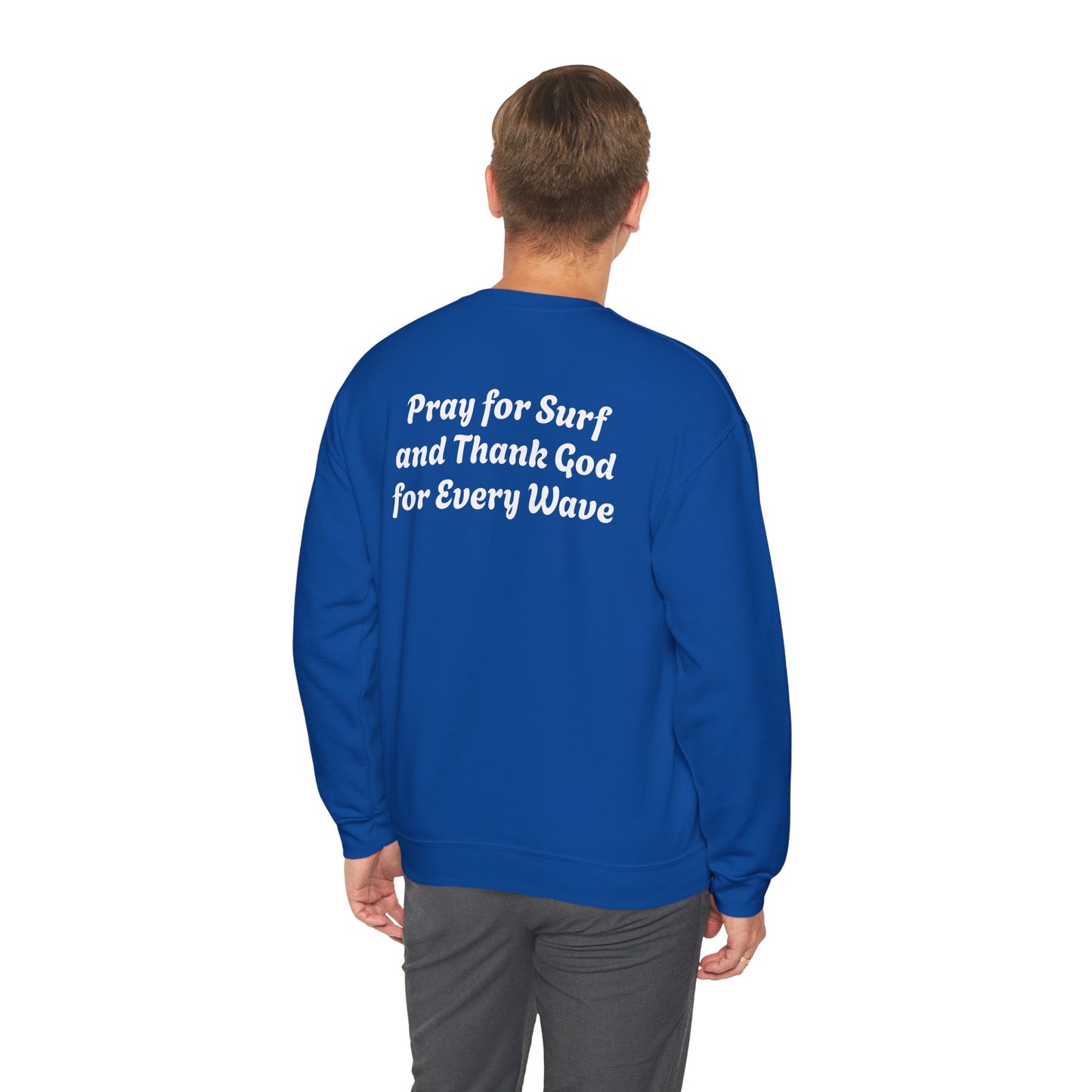 Blessed Love Pray for Surf Crewneck Sweatshirt