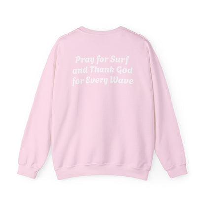 Blessed Love Pray for Surf Crewneck Sweatshirt