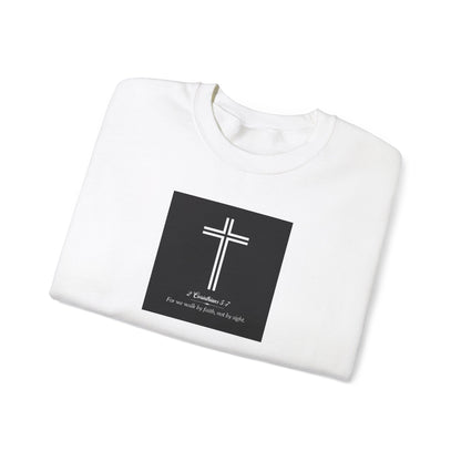 Blessed Love 2 Corinthians 5:7 Crewneck Sweatshirt