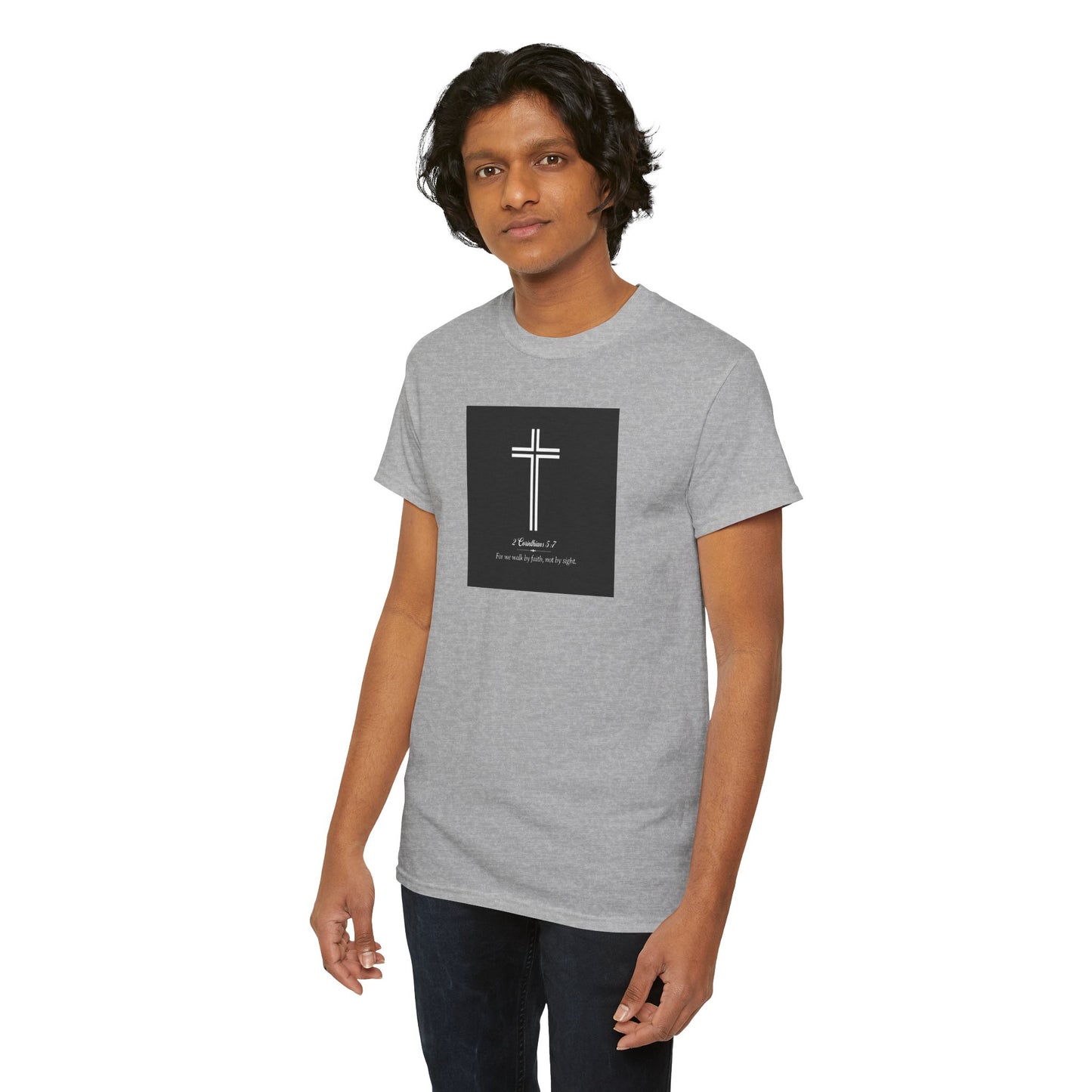 Blessed Love 2 Corinthians 5:7 Cotton Tee