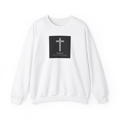 Blessed Love 2 Corinthians 5:7 Crewneck Sweatshirt