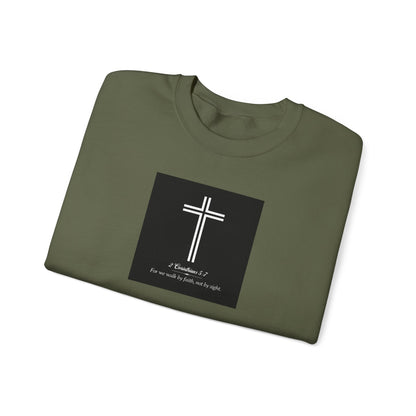 Blessed Love 2 Corinthians 5:7 Crewneck Sweatshirt