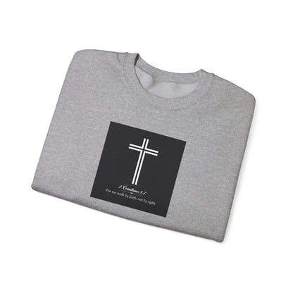 Blessed Love 2 Corinthians 5:7 Crewneck Sweatshirt