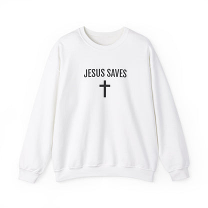 Blessed Love Jesus Saves Crewneck Sweatshirt