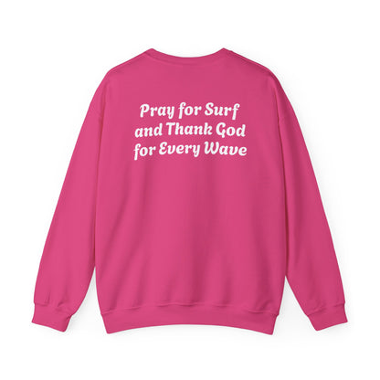 Blessed Love Pray for Surf Crewneck Sweatshirt