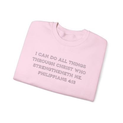 Blessed Love Philippians 4:13 Sweatshirt Crewneck