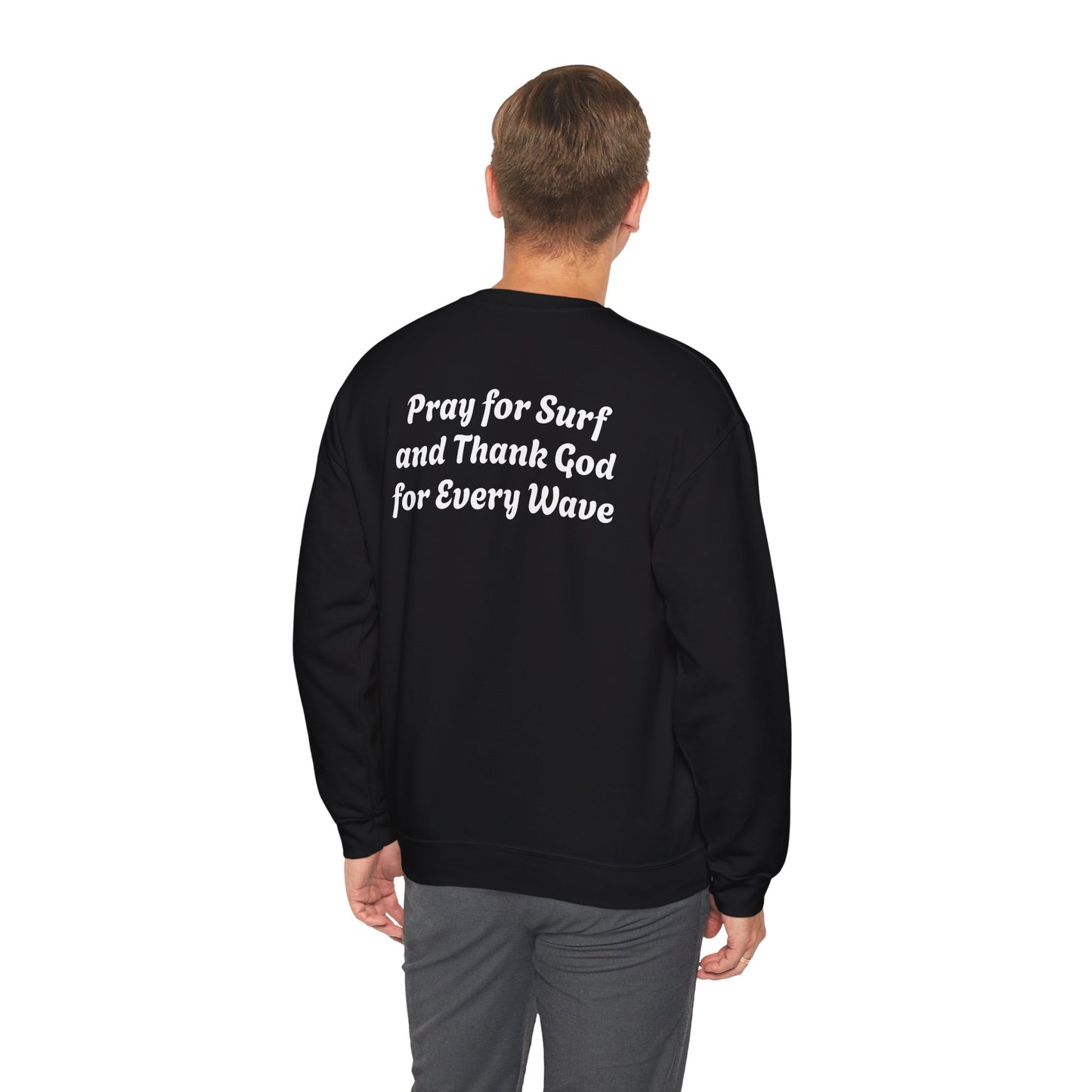 Blessed Love Pray for Surf Crewneck Sweatshirt