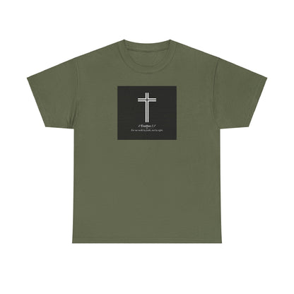 Blessed Love 2 Corinthians 5:7 Cotton Tee