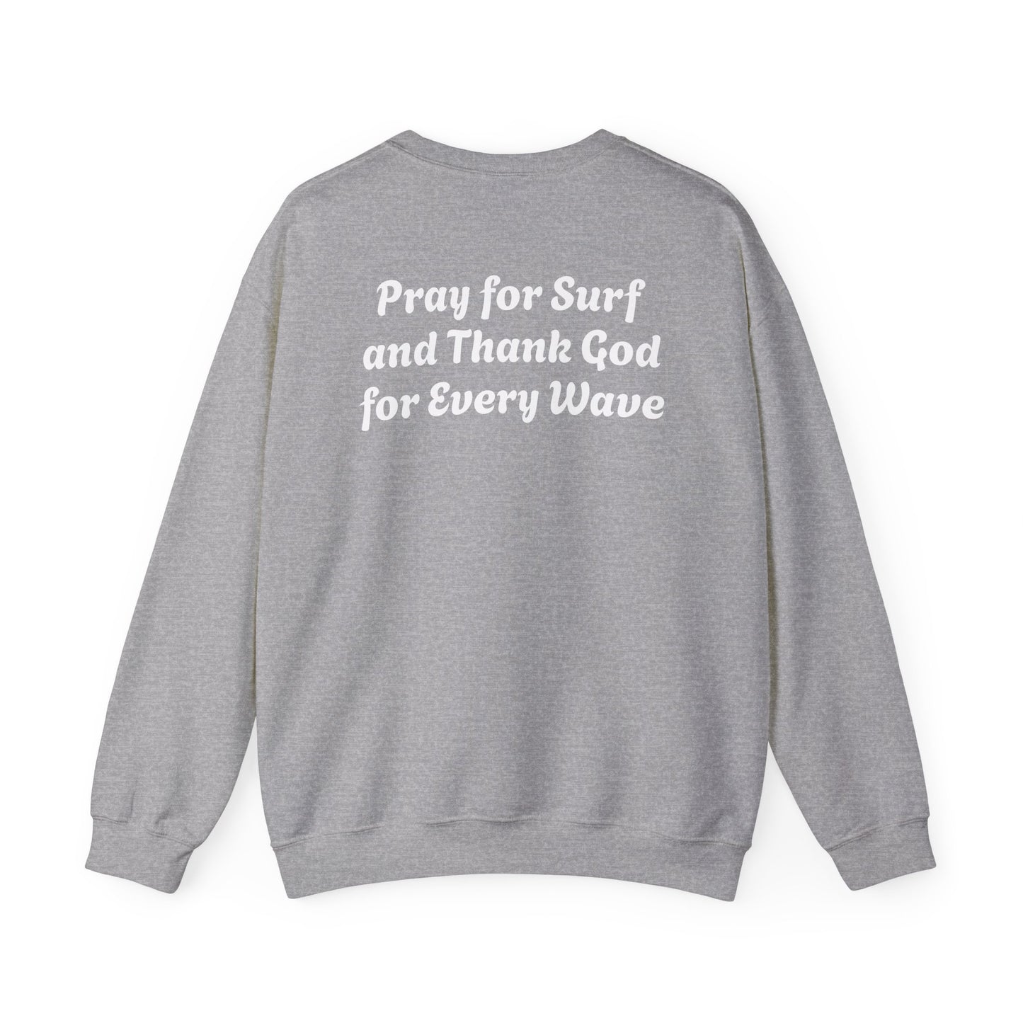 Blessed Love Pray for Surf Crewneck Sweatshirt