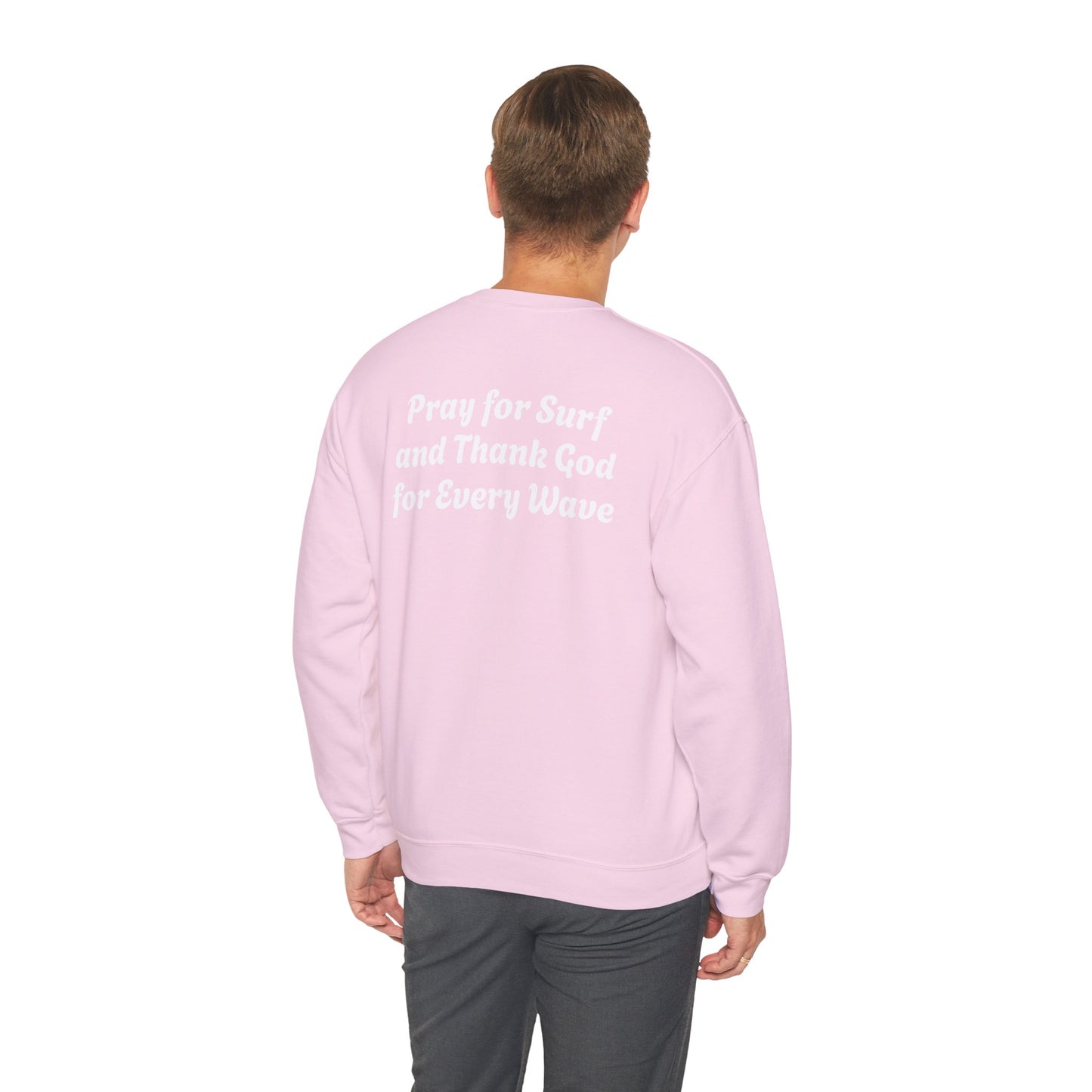 Blessed Love Pray for Surf Crewneck Sweatshirt