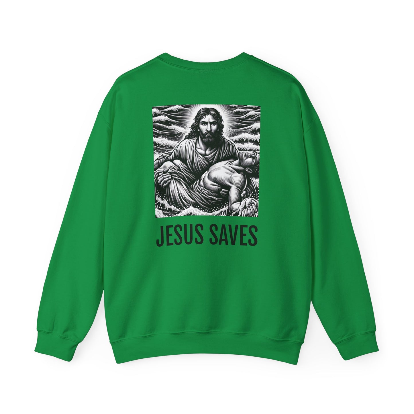 Blessed Love Jesus Saves Crewneck Sweatshirt