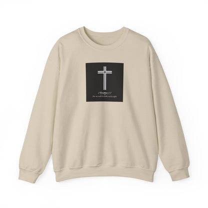 Blessed Love 2 Corinthians 5:7 Crewneck Sweatshirt