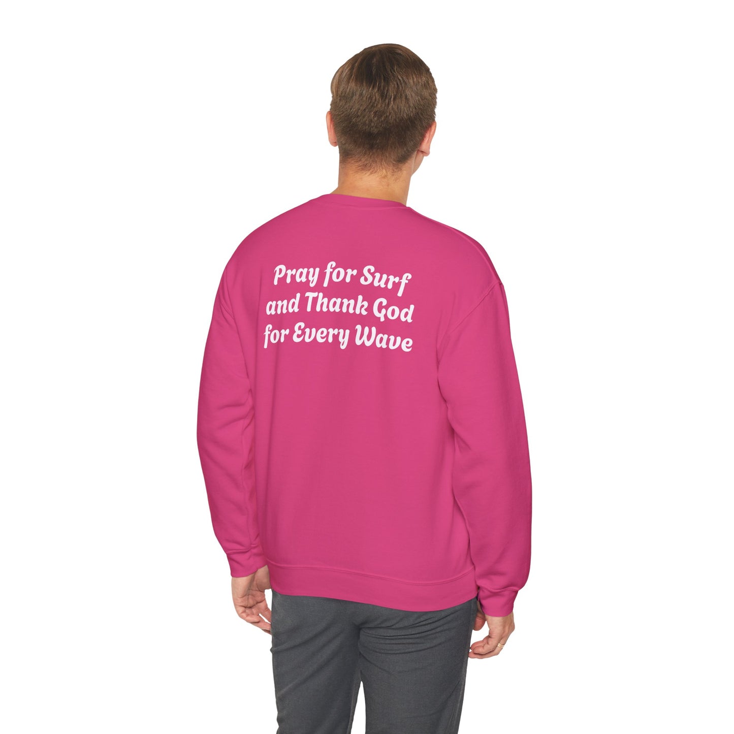 Blessed Love Pray for Surf Crewneck Sweatshirt