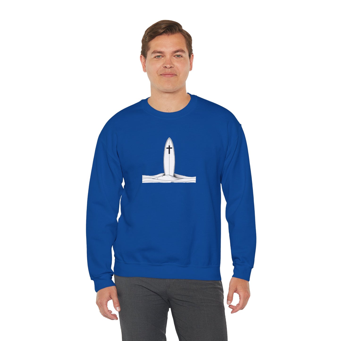 Blessed Love Pray for Surf Crewneck Sweatshirt