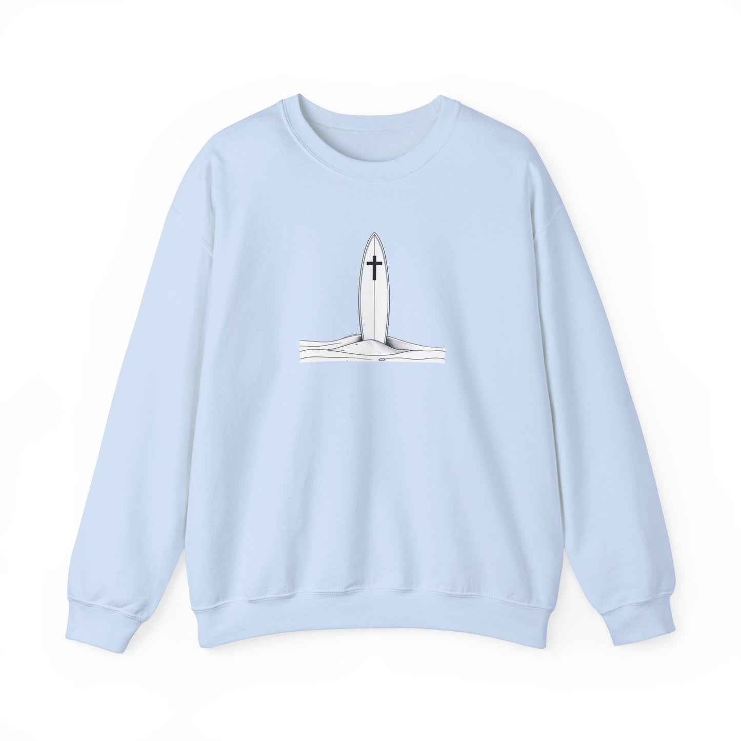 Blessed Love Pray for Surf Crewneck Sweatshirt