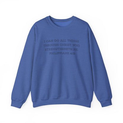 Blessed Love Philippians 4:13 Sweatshirt Crewneck