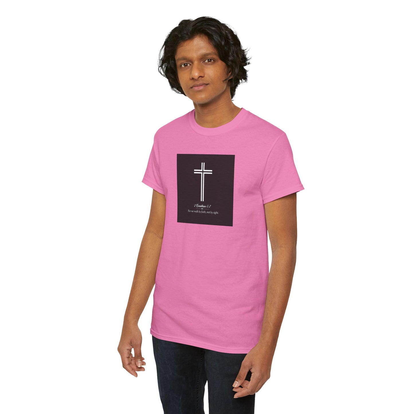 Blessed Love 2 Corinthians 5:7 Cotton Tee