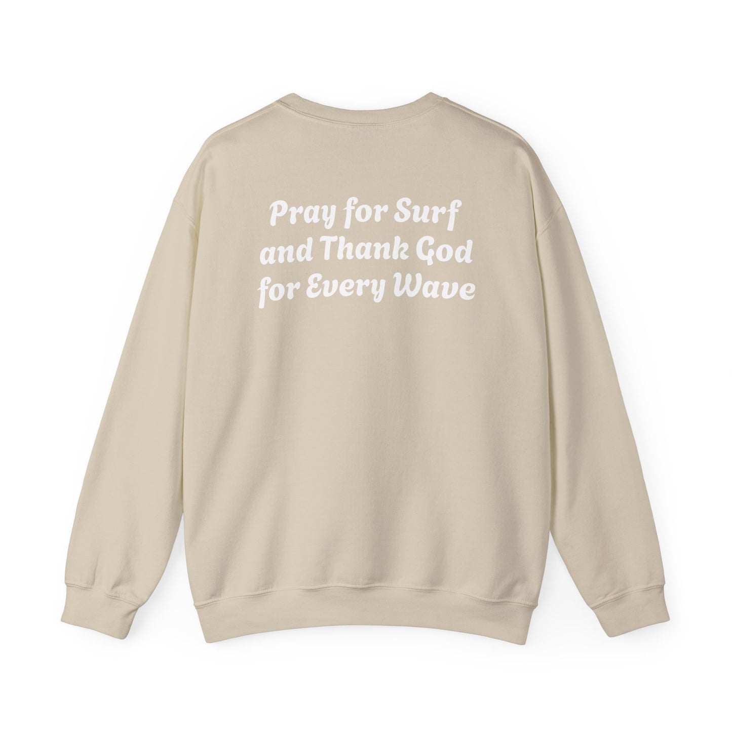 Blessed Love Pray for Surf Crewneck Sweatshirt