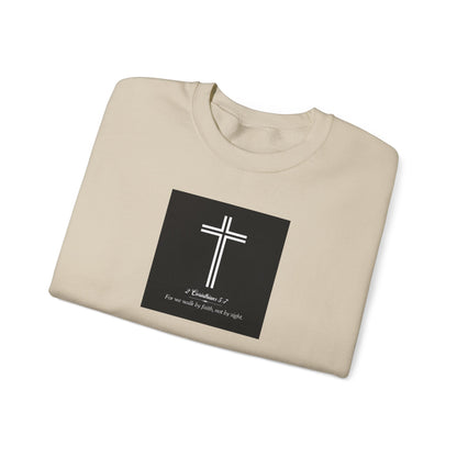 Blessed Love 2 Corinthians 5:7 Crewneck Sweatshirt