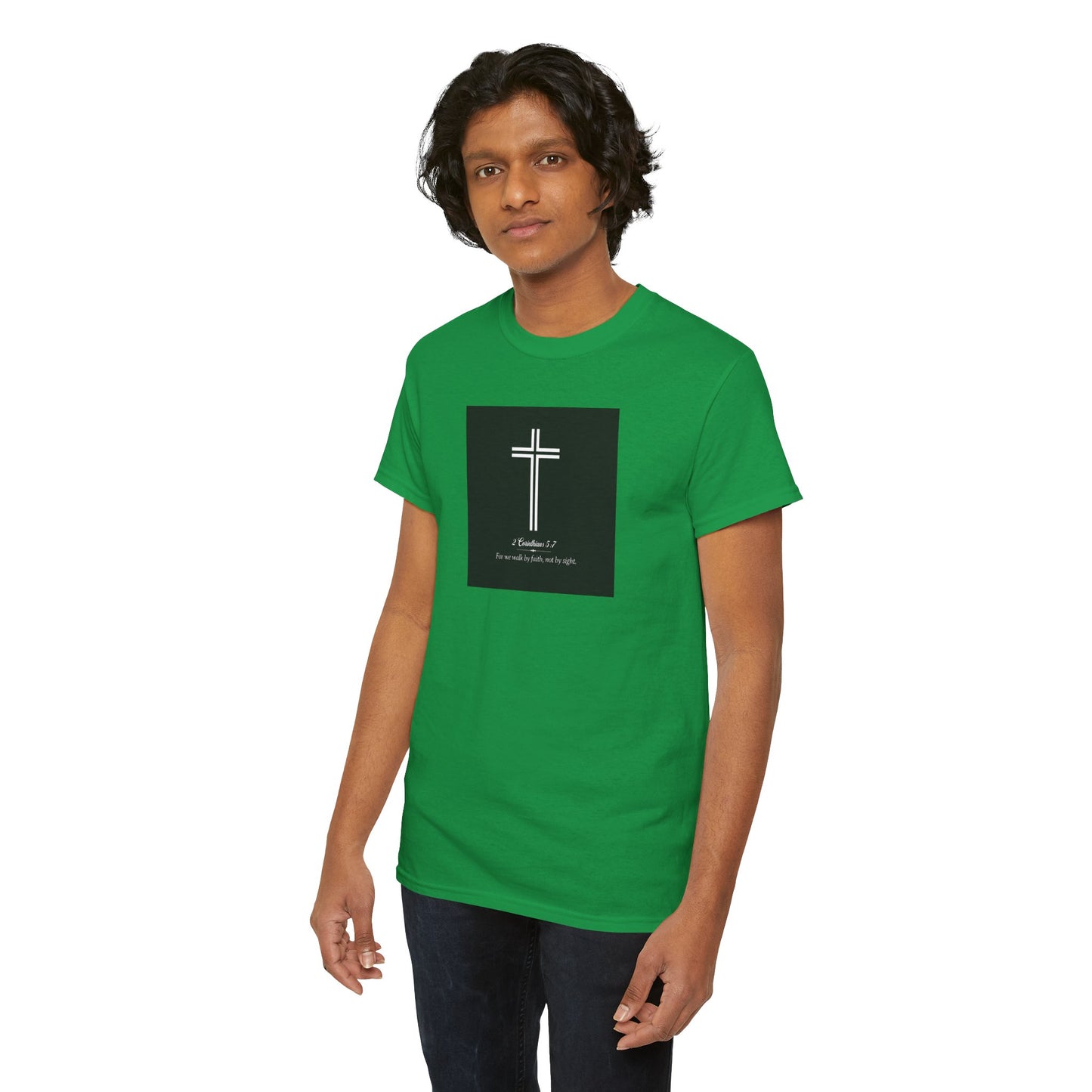 Blessed Love 2 Corinthians 5:7 Cotton Tee