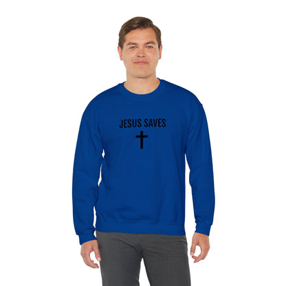 Blessed Love Jesus Saves Crewneck Sweatshirt