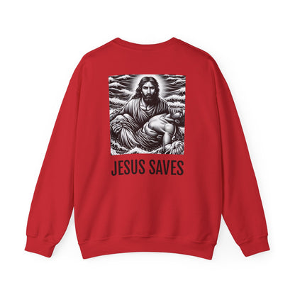 Blessed Love Jesus Saves Crewneck Sweatshirt