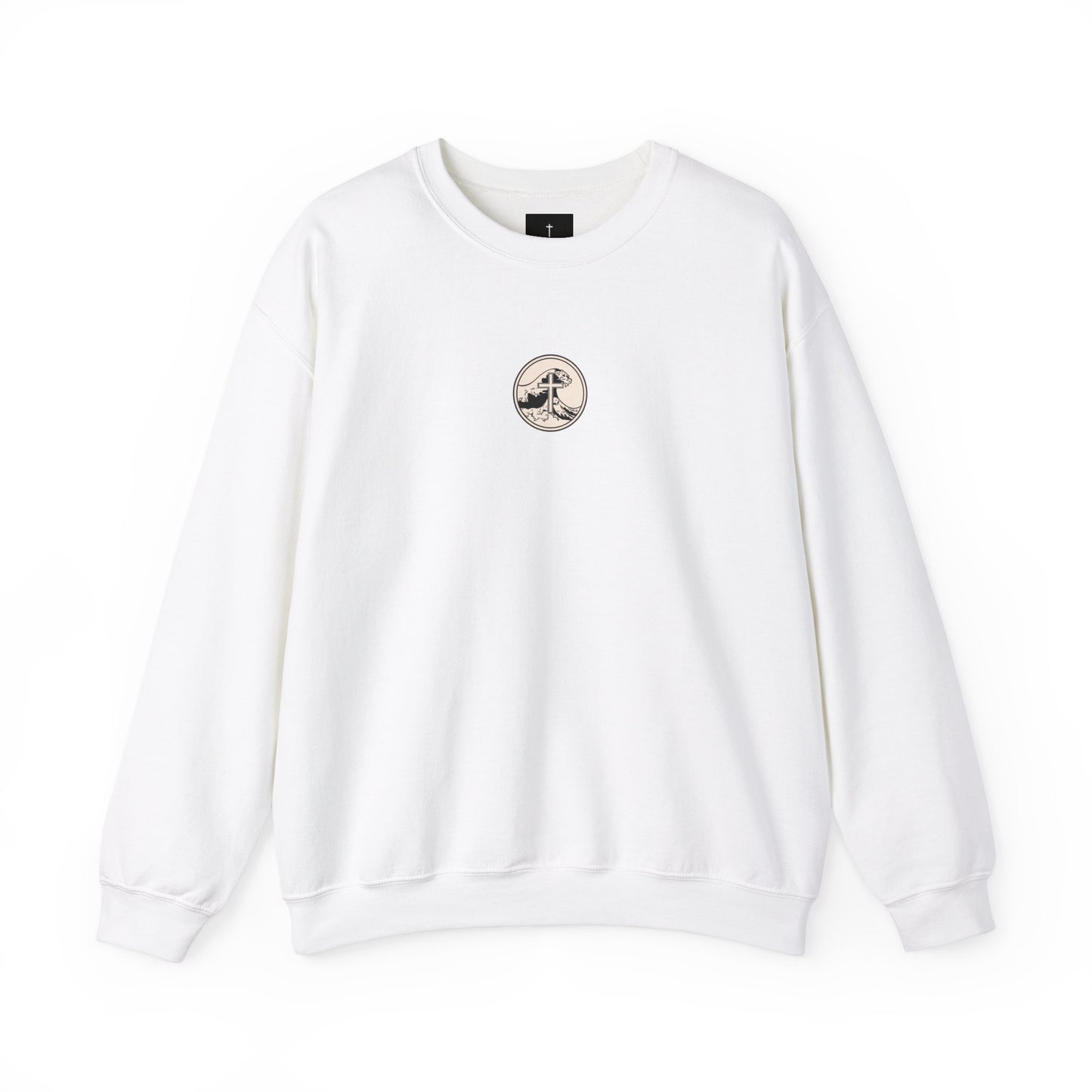 Blessed Love Cross Wave Crewneck Sweatshirt