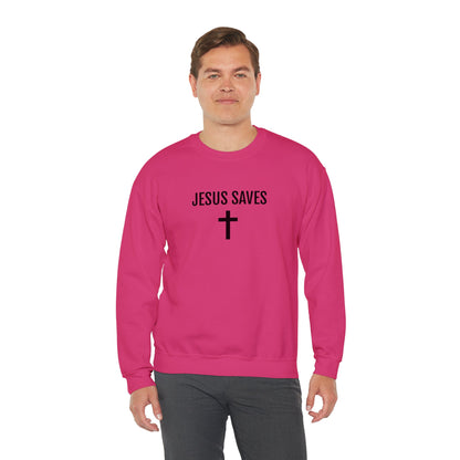 Blessed Love Jesus Saves Crewneck Sweatshirt