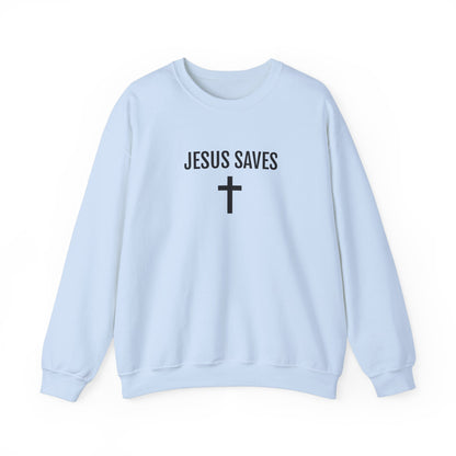 Blessed Love Jesus Saves Crewneck Sweatshirt