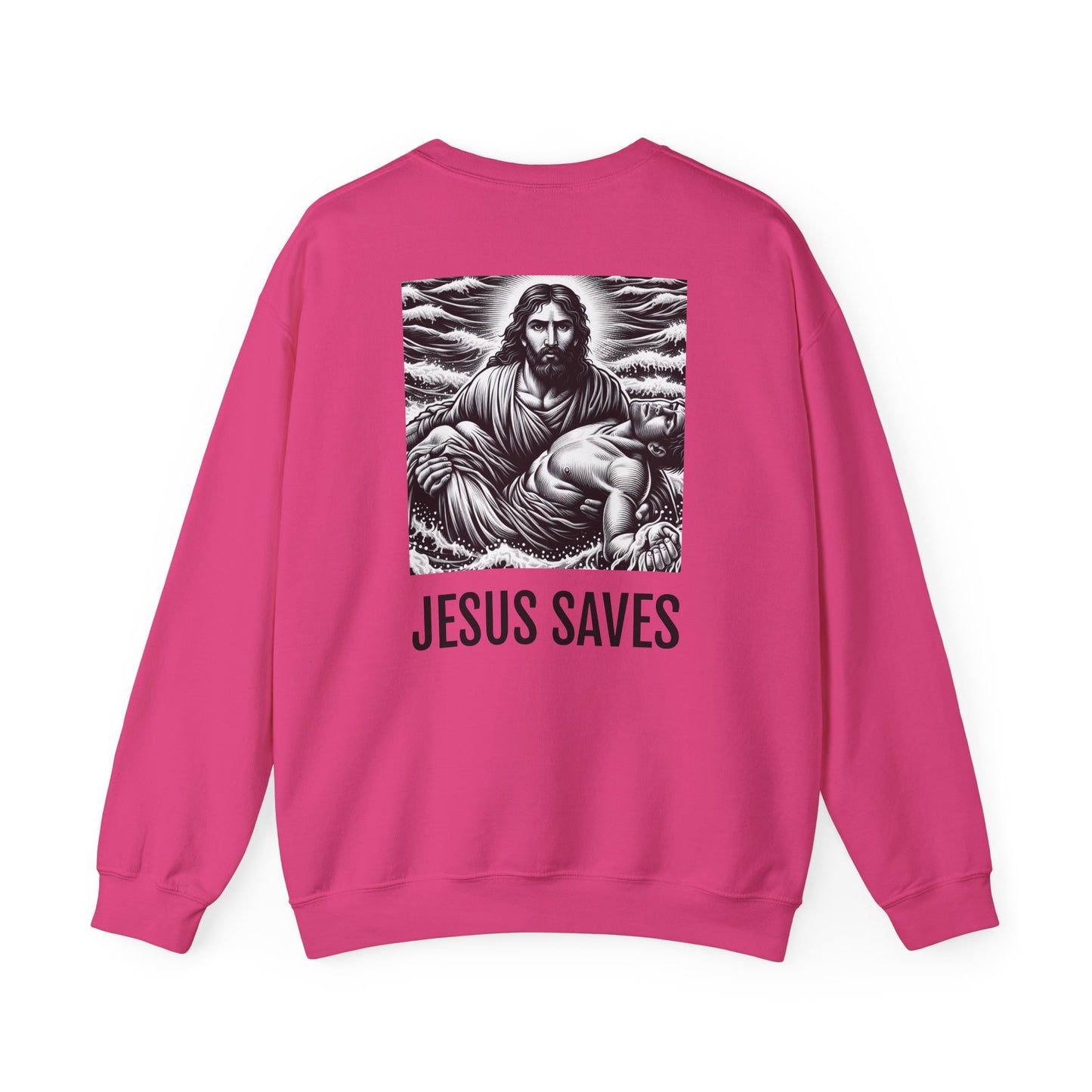 Blessed Love Jesus Saves Crewneck Sweatshirt