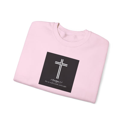 Blessed Love 2 Corinthians 5:7 Crewneck Sweatshirt