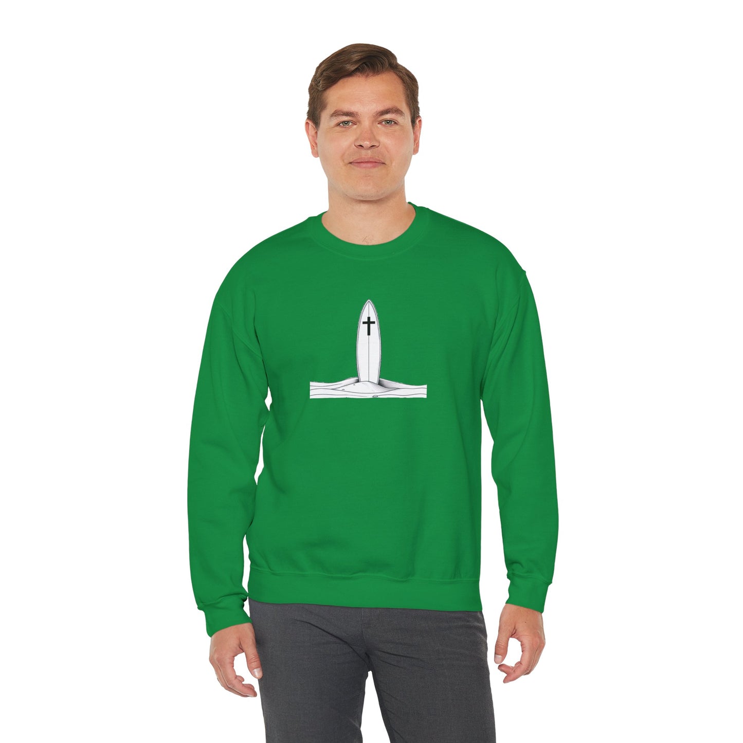 Blessed Love Pray for Surf Crewneck Sweatshirt