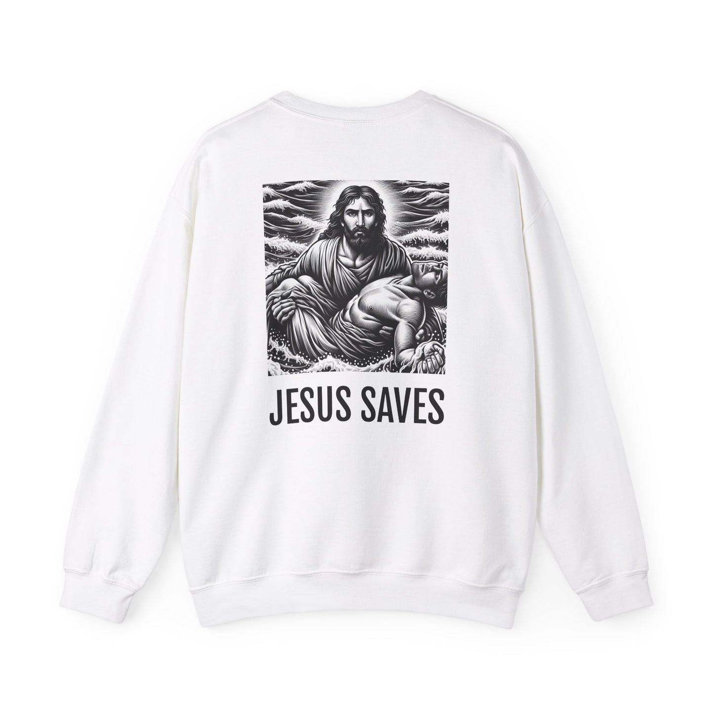 Blessed Love Jesus Saves Crewneck Sweatshirt