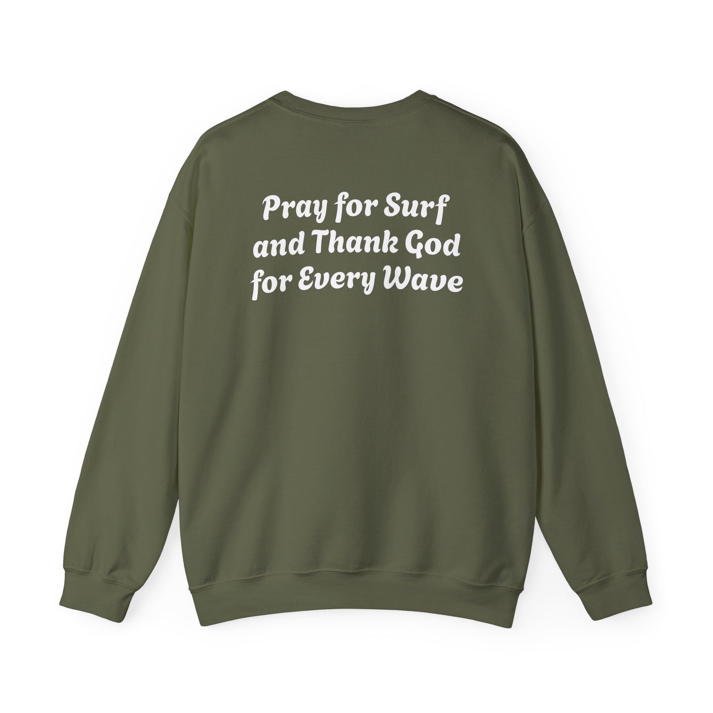 Blessed Love Pray for Surf Crewneck Sweatshirt