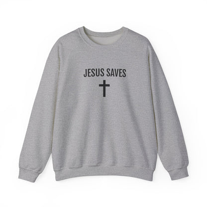 Blessed Love Jesus Saves Crewneck Sweatshirt