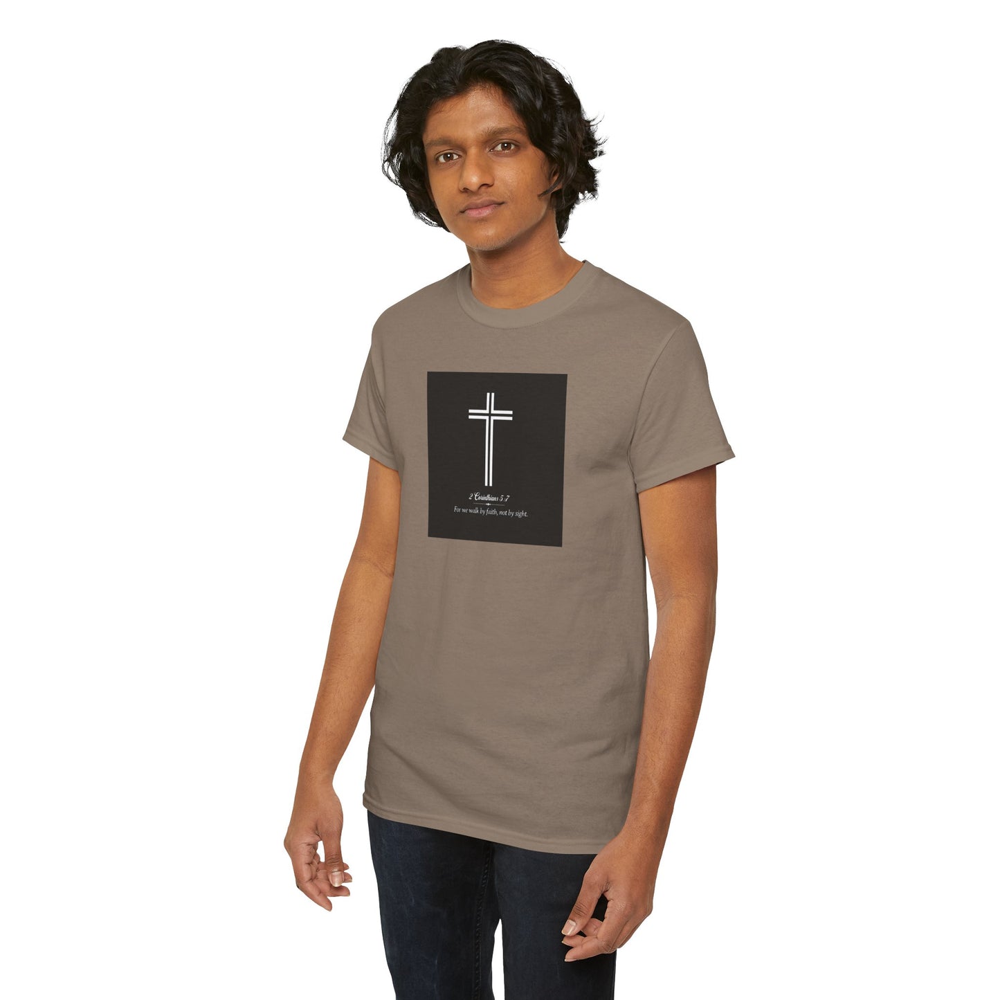 Blessed Love 2 Corinthians 5:7 Cotton Tee