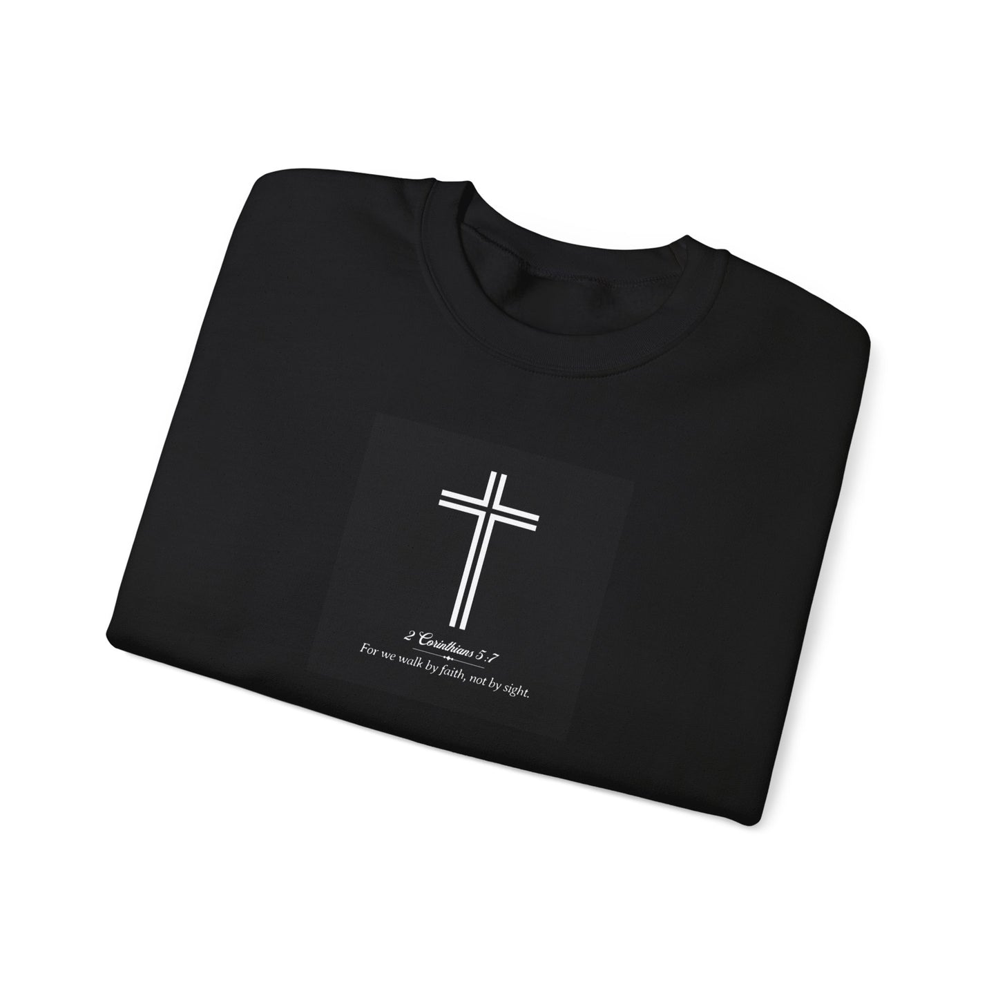 Blessed Love 2 Corinthians 5:7 Crewneck Sweatshirt