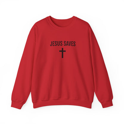 Blessed Love Jesus Saves Crewneck Sweatshirt