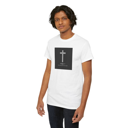 Blessed Love 2 Corinthians 5:7 Cotton Tee