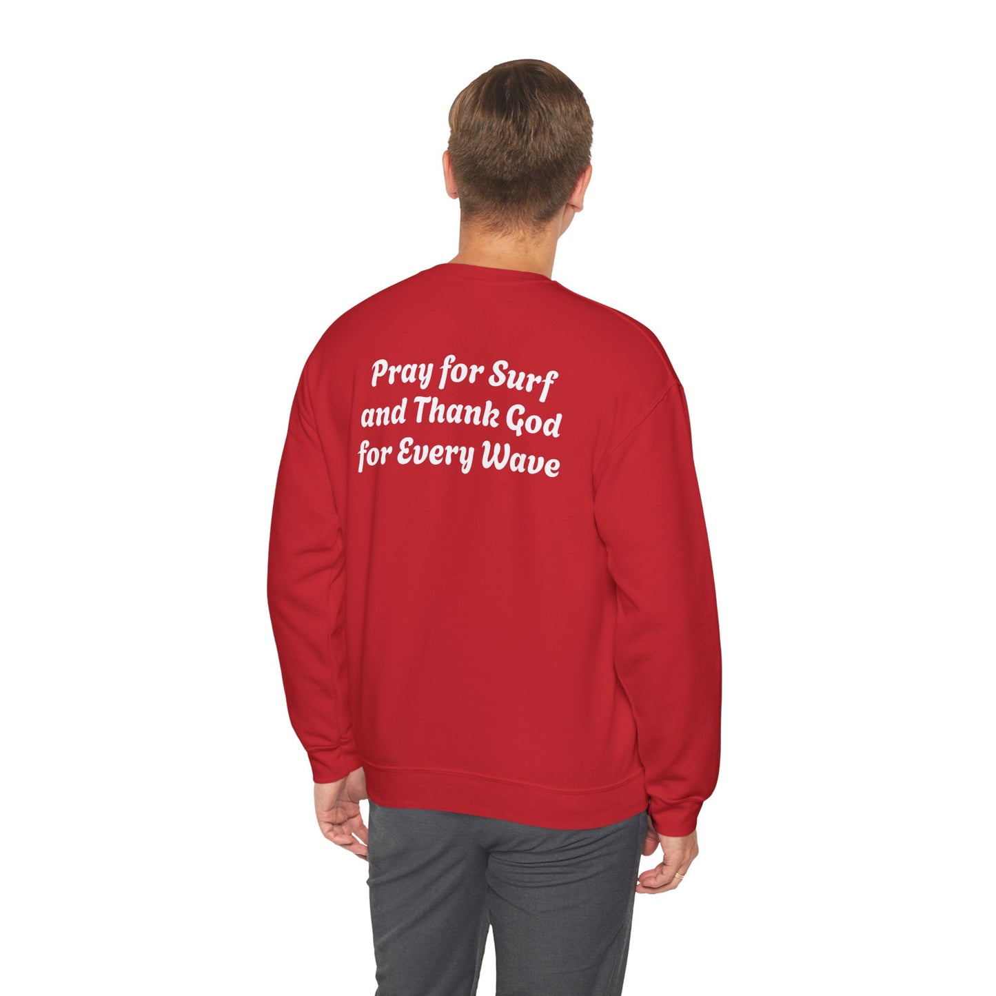 Blessed Love Pray for Surf Crewneck Sweatshirt