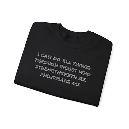 Blessed Love Philippians 4:13 Sweatshirt Crewneck