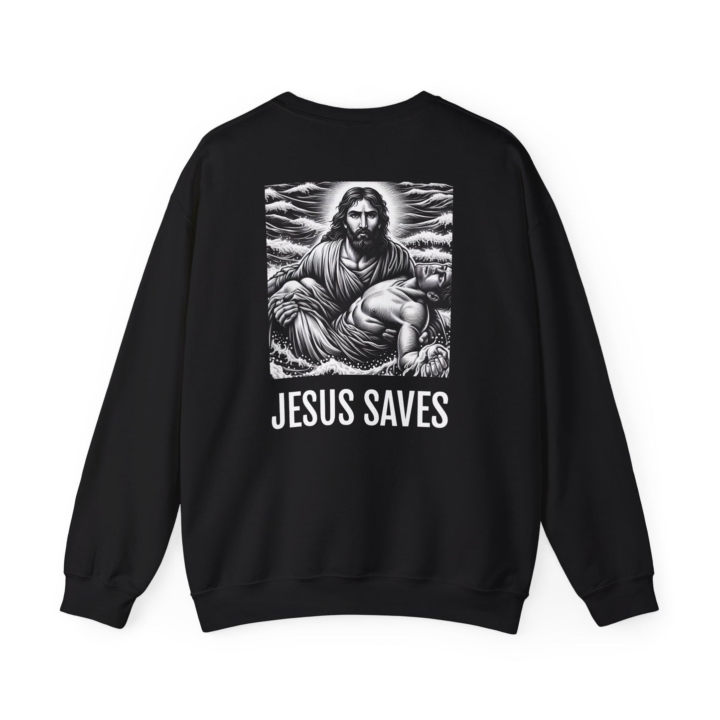 Blessed Love Jesus Saves Crewneck Sweatshirt