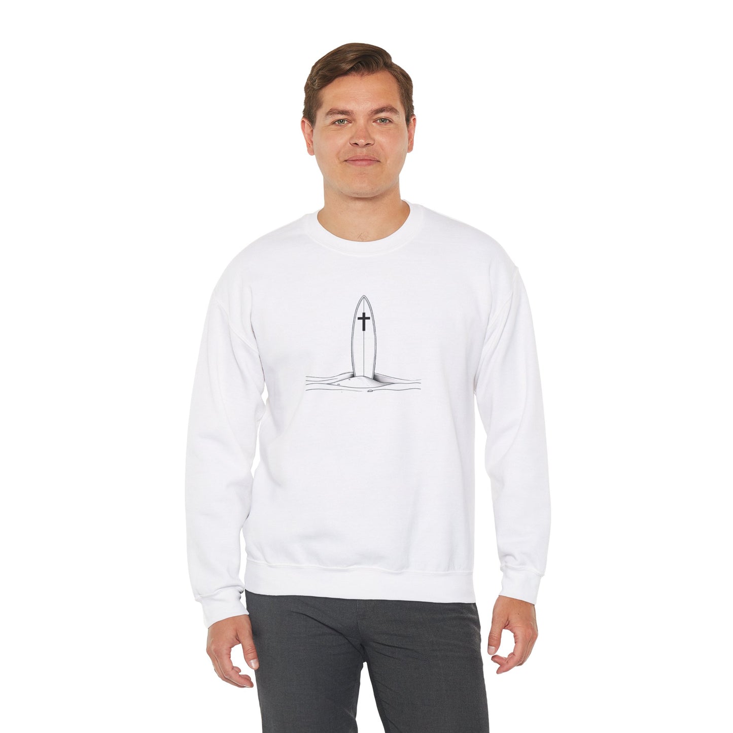 Blessed Love Pray for Surf Crewneck Sweatshirt