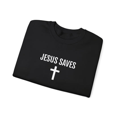 Blessed Love Jesus Saves Crewneck Sweatshirt