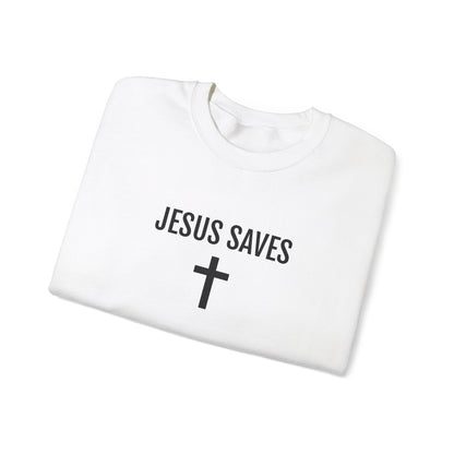 Blessed Love Jesus Saves Crewneck Sweatshirt