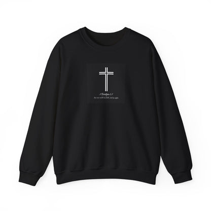 Blessed Love 2 Corinthians 5:7 Crewneck Sweatshirt