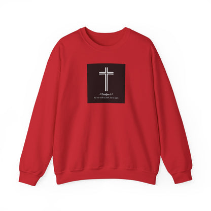 Blessed Love 2 Corinthians 5:7 Crewneck Sweatshirt