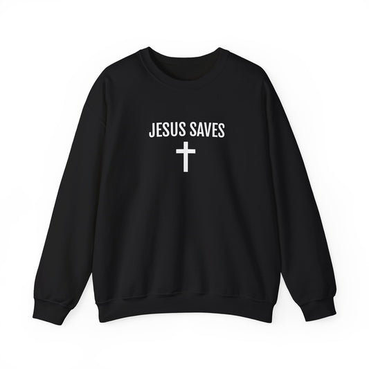 Blessed Love Jesus Saves Crewneck Sweatshirt